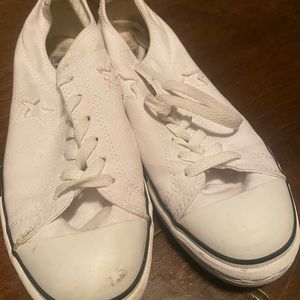 Mens Converse One Star  Size 11.5 Low Top White